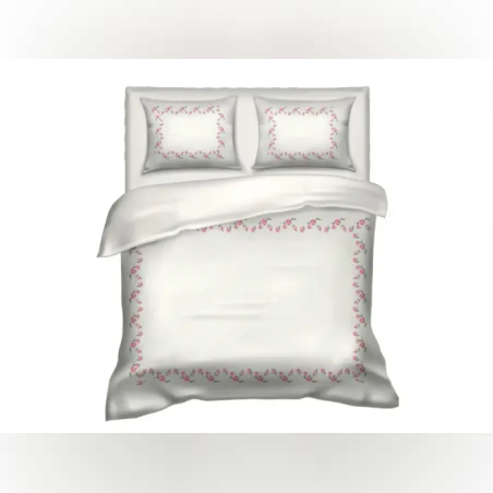 סט מצעים למיטה יחיד 100% כותנה ורד 90/200