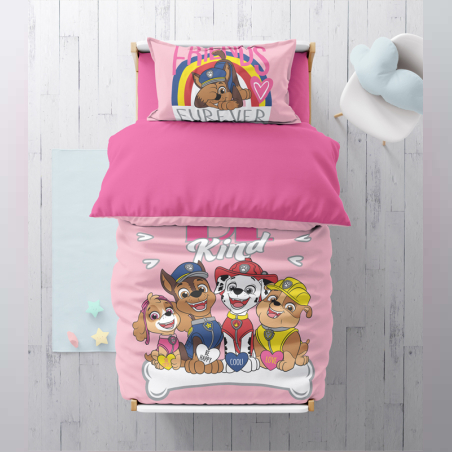 סט מצעים למיטה יחיד מפרץ ההרפתקאות 90/200 דגם Be Kind