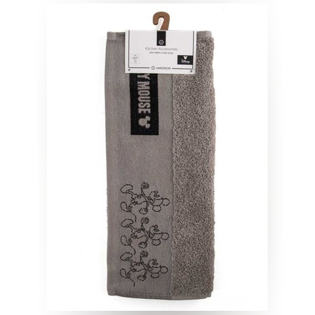 מגבת מטבח ג’אקרד מיקי מאוס אפור כהה