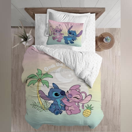 סט מצעים למיטה יחיד סטיץ’ ואנג’ל 90/200