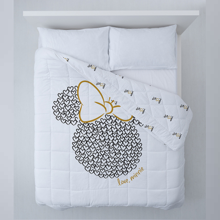 שמיכת קיץ דיסני 100% כותנה 150/200 דגם LOVE MINNIE