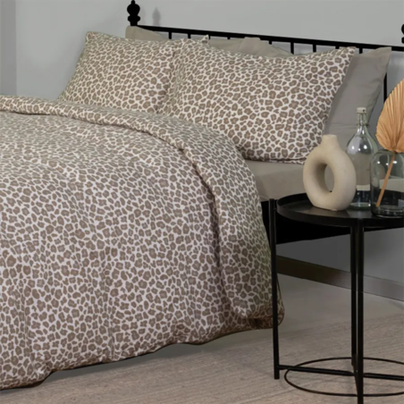 סט מצעים פלנל 100% כותנה למיטה זוגית דגם דנית 160/200