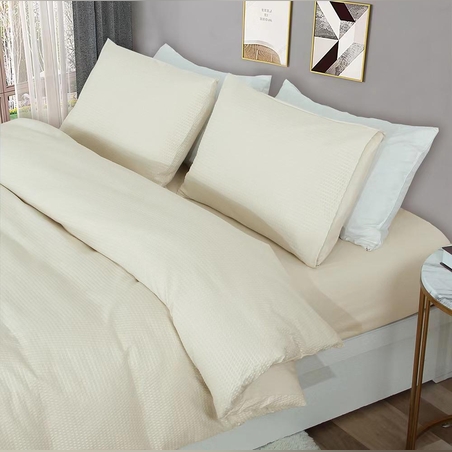 סט מצעים למיטה וחצי אסיה שמנת 120/200