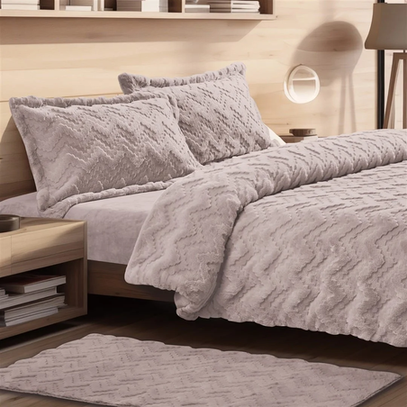 סט מצעים וינה סופט למיטה זוגית 160/200 צבע ורוד