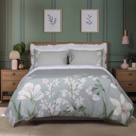 סט מצעים למיטה זוגית רחבה 100% כותנה סאטן מרטין 180/200 -VARDINON