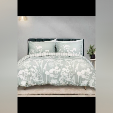 סט מצעים למיטה זוגית 100% כותנה לאה מנטה 160/200 -VARDINON