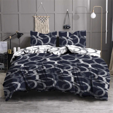 סט מצעים למיטה זוגית 100% כותנה אימפריאל כחול 160/200