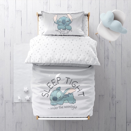 סט מצעים 100% כותנה סטיץ' למיטה מעבר /תינוק 70/130