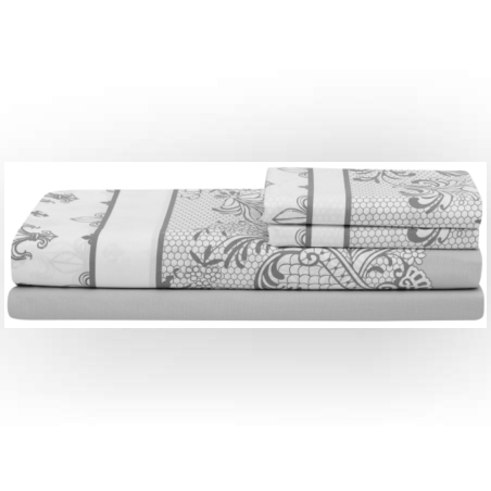 סט מצעים למיטה יחיד 100% כותנה רומא 90/200