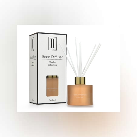 מפיץ ריח עם מקלות בניחוח וניל מעודן