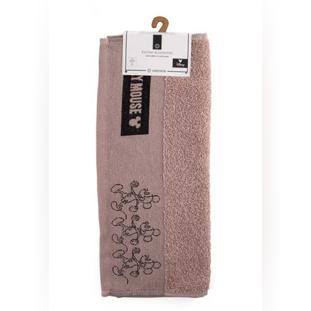 מגבת מטבח ג’אקרד מיקי מאוס צבע חום