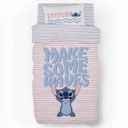 סט מצעים למיטה יחיד לילו וסטיץ Sea life-VARDINON- 90/200