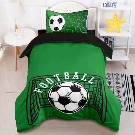 סט מצעים למיטה וחצי ירוק עולה דגם 4