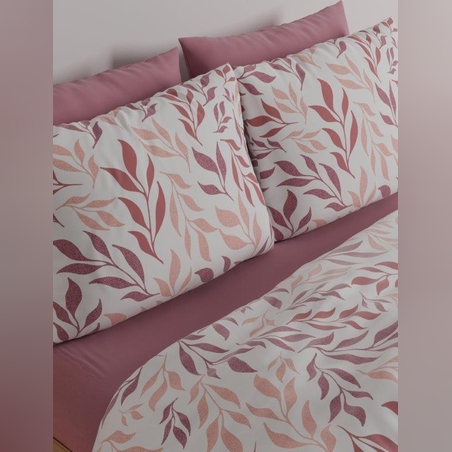 סט מצעים 100% כותנה פלנל למיטה זוגית רחבה סתיו 180/200