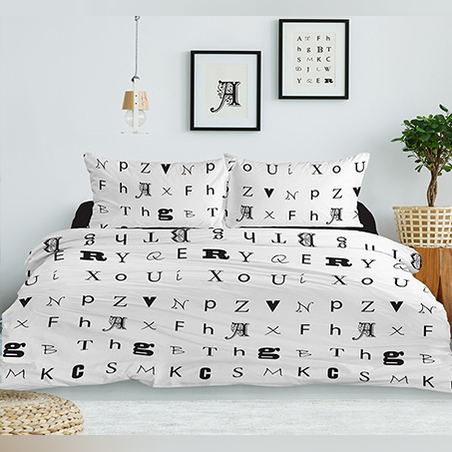 סט מצעים למיטה מתכווננת 100% כותנה דגם רובי