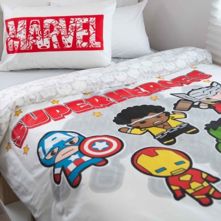 מצעי 100% כותנה ילדים דגם Super Heroes