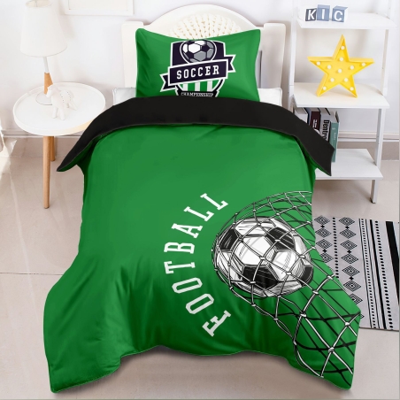 סט מצעים למיטה וחצי ירוק עולה דגם 9