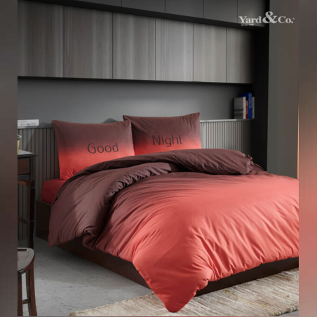 סט מצעים למיטה וחצי לילה טוב אדום -120/200