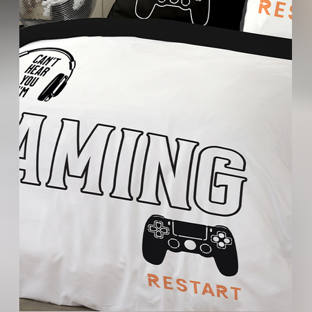 סט מצעים למיטה יחיד גיימינג 90/200