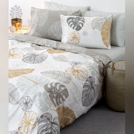 סט מצעים למיטה יחיד 100% כותנה ג’ונגל דו צדדי 90/200