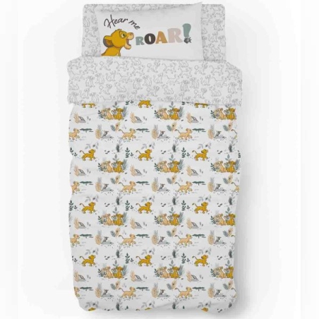 סט מצעים למיטה וחצי 100% כותנה מלך האריותסימבה 120/200