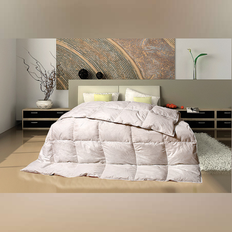 שמיכת פוך פלומה משולבת נוצות למיטה זוגית