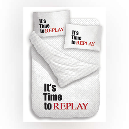 סט מצעים REPLAY לבן 90/200