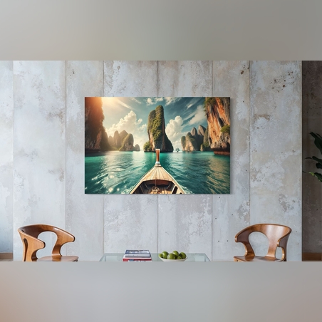 תמונה זכוכית  בין איים