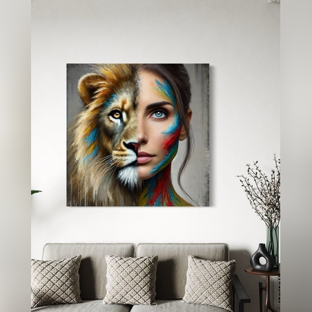 תמונה זכוכית אישה לביאה