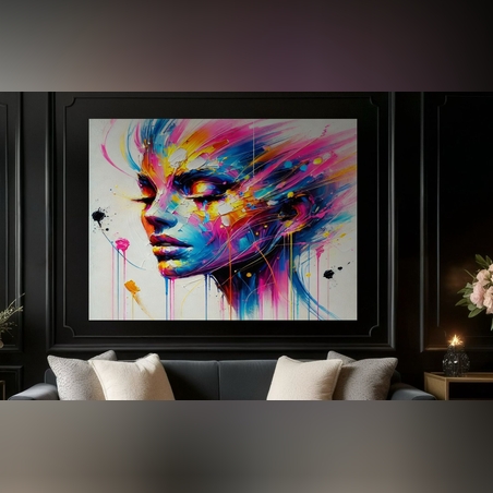 תמונה זכוכית מחשבות צבעוניות