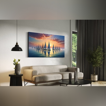 תמונה זכוכית סירות מפרש