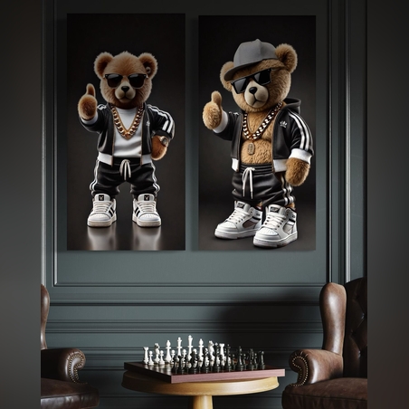 תמונה זכוכית דובונים ראפ