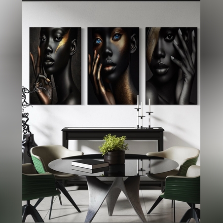 תמונה זכוכית שלשה אפריקאית