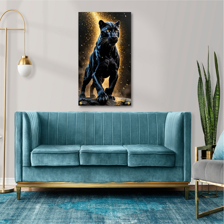 תמונה זכוכית פנתר שחור