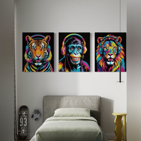 תמונה זכוכית שלשה אוזניות