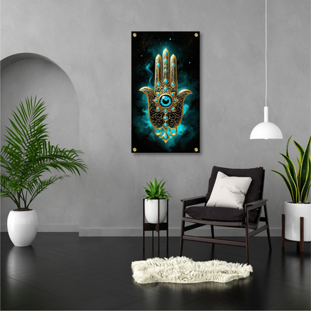 תמונה זכוכית חמסה זהב