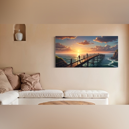 תמונה זכוכית גשר לים