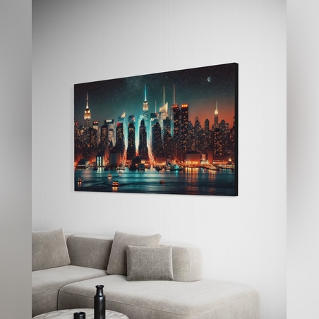 תמונה זכוכית נוף מנהטן