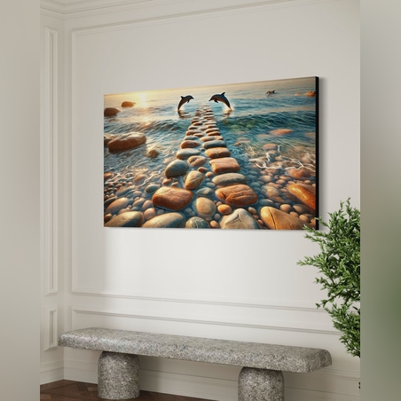 תמונה זכוכית שביל לים