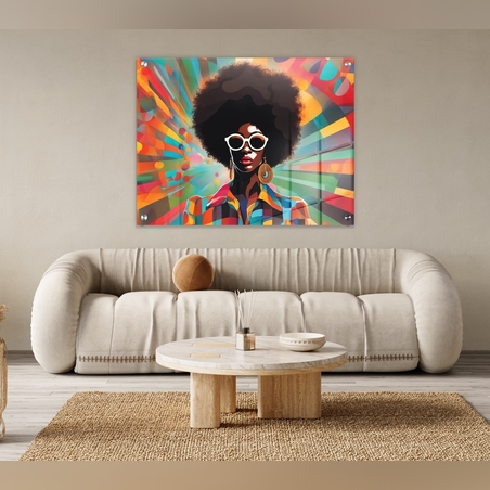 תמונה זכוכית אישה אפריקאית