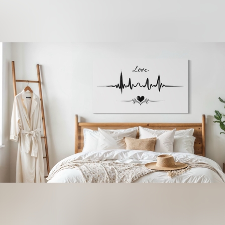 תמונה זכוכית פעימות הלב