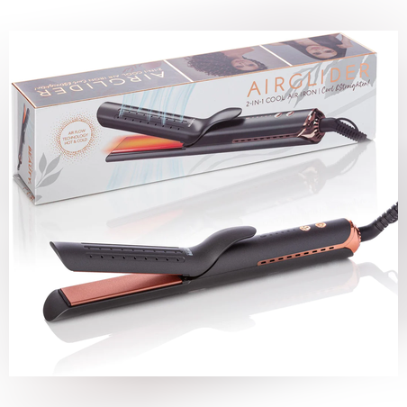 CORTEX BEAUTY- מחליק ומסלסל שיער 2-in-1 סטימר AirGlider