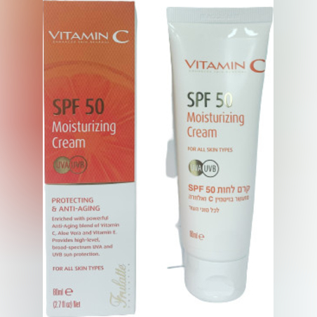 Frulatte - קרם לחות SPF-50 ויטמין C