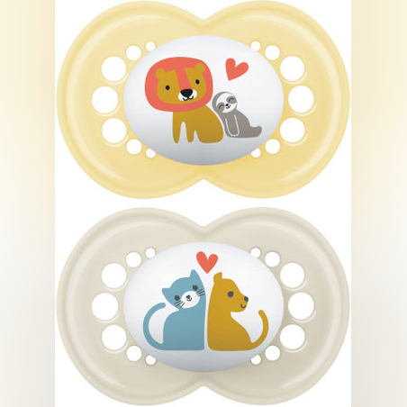 מאם מוצץ סיליקון 16+ חודשים צהוב