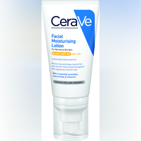 CERAVE - תחליב לחות ליום SPF50 רגיל-יבש