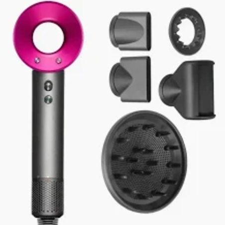 מייבש שיער מקצועי עם מברשת אוויר חמה קרה