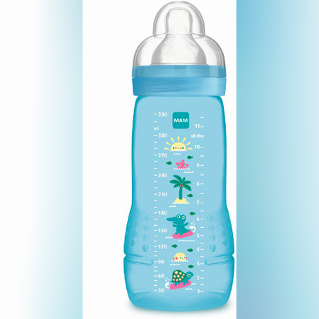 מאם בקבוק הזנה לתינוק 4+ כחול