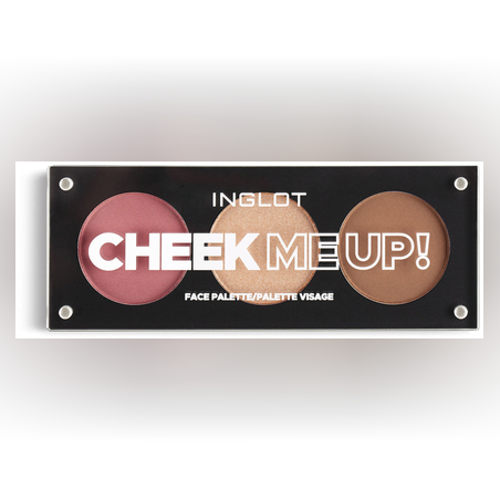 INGLOT CHEEK ME UP - פלטת סומק ברונזר והיילייטר