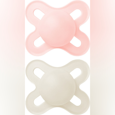 מאם מוצץ סיליקון 0-2 חודשים ורוד