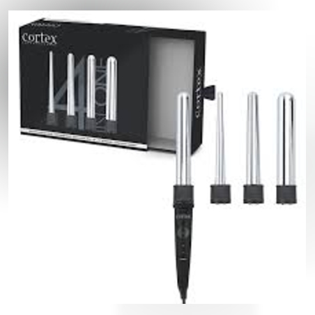 CORTEX BEAUTY- 4 IN 1 ערכת מסלסלי שיער מקצועיים טיטניום